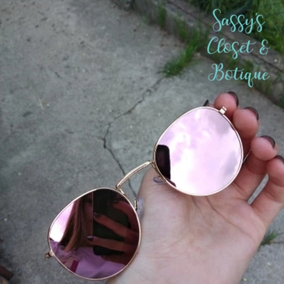 LAST 1🔥Round mirrored rose gold aviator - Picture 6 of 8